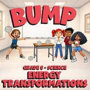 Energy Transformations BUMP Science Game - No Prep Grade 8 Review Activity