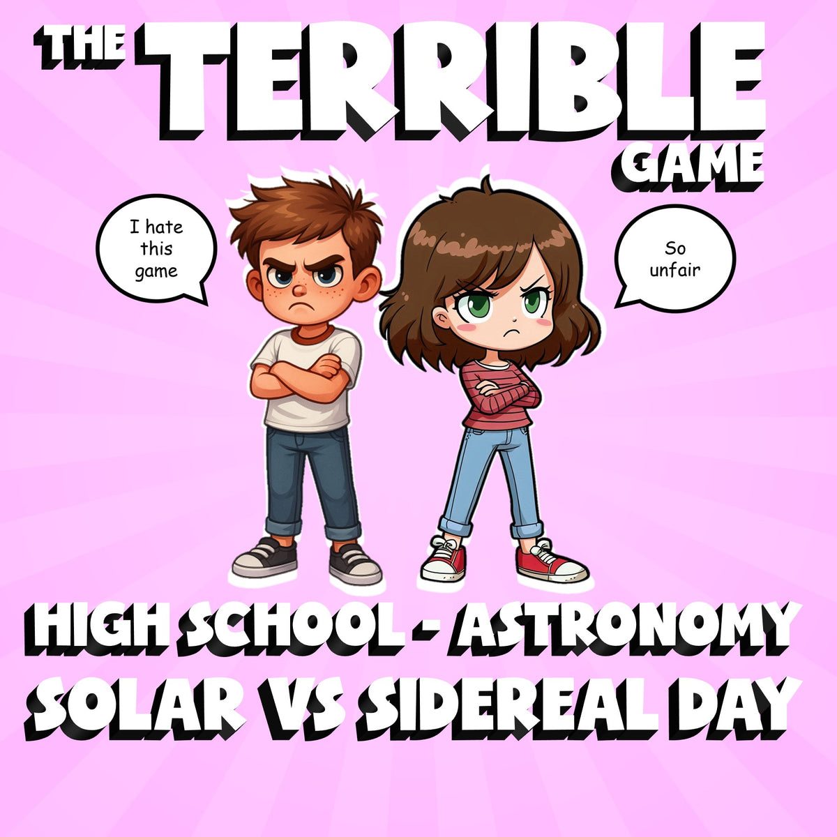 Solar vs Sidereal Day THE TERRIBLE GAME - No Prep Astronomy Science Review