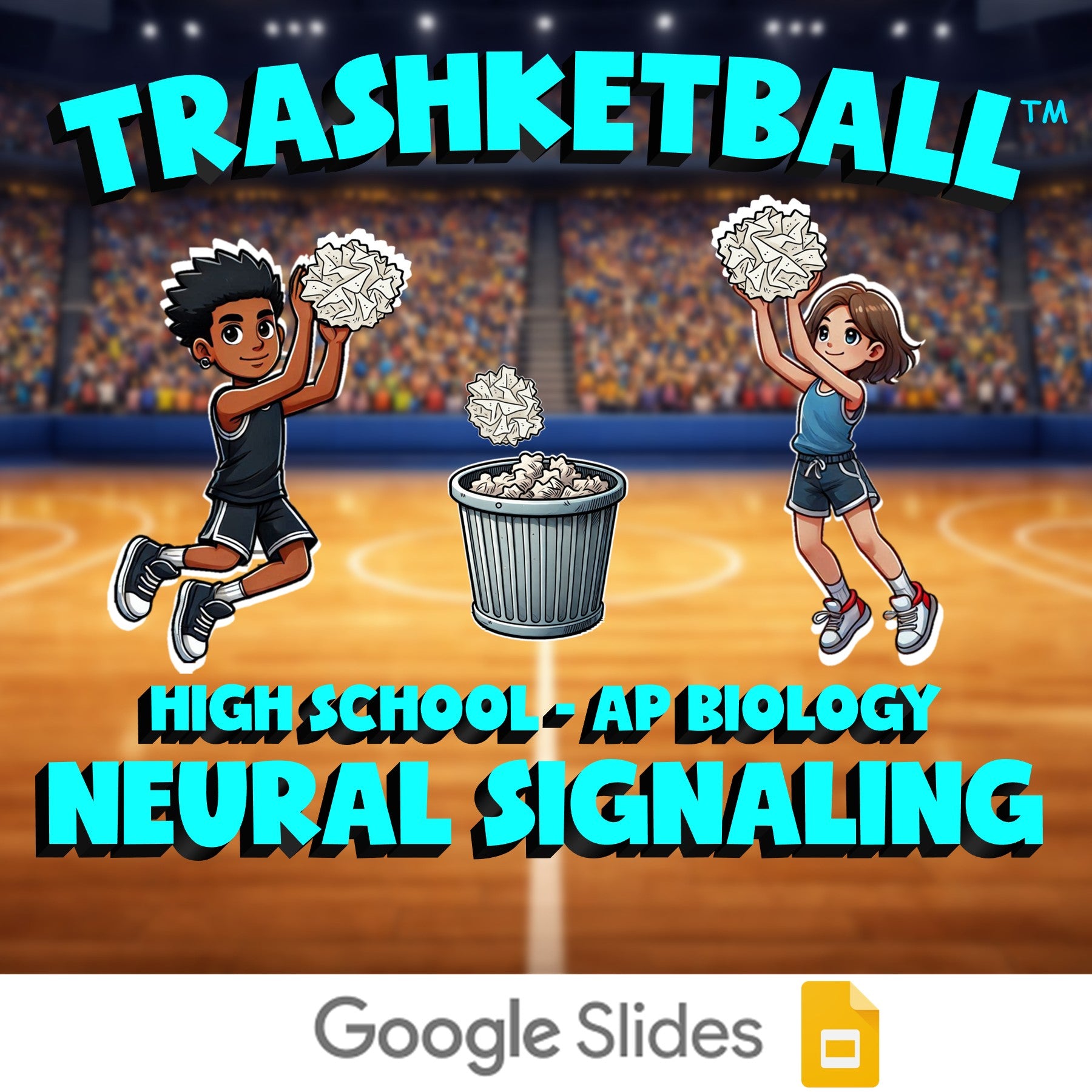 Neural Signaling TRASHKETBALL Science Game - No Prep AP Biology Review Activity