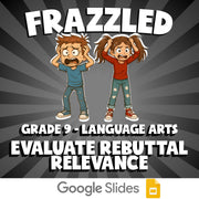 Evaluate Rebuttal Relevance FRAZZLED ELA Game - No Prep Grade 9 Review Activity