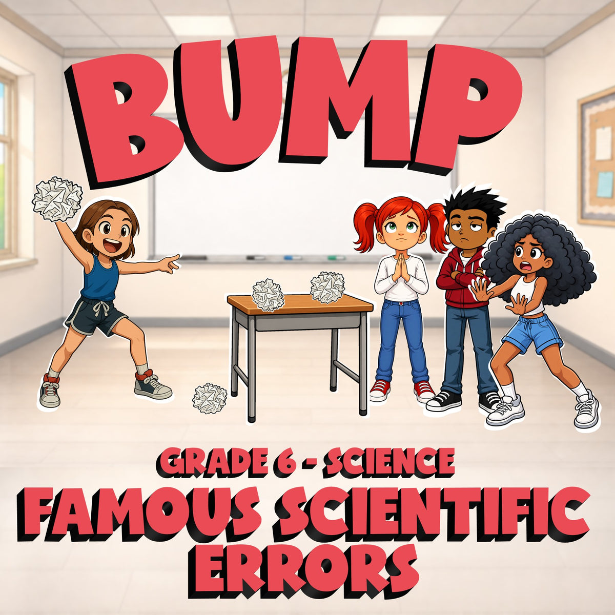 Famous Scientific Errors BUMP Science Game - No Prep Grade 6 Review Activity