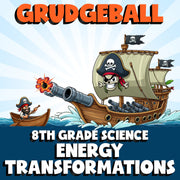 Energy Transformations GRUDGEBALL Science Game - No Prep Grade 8 Review Activity