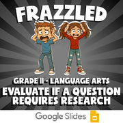 Evaluate if a Question Requires Research FRAZZLED ELA Game - No Prep Grade 11