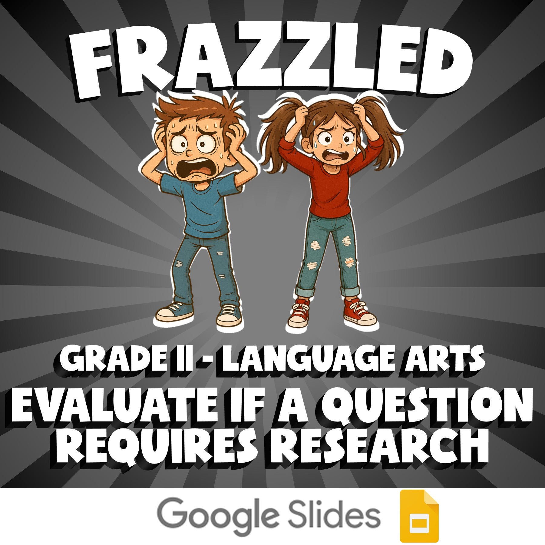 Evaluate if a Question Requires Research FRAZZLED ELA Game - No Prep Grade 11