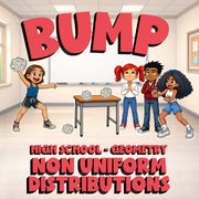 Non Uniform Distributions BUMP Math Game - No Prep Geometry Review Activity