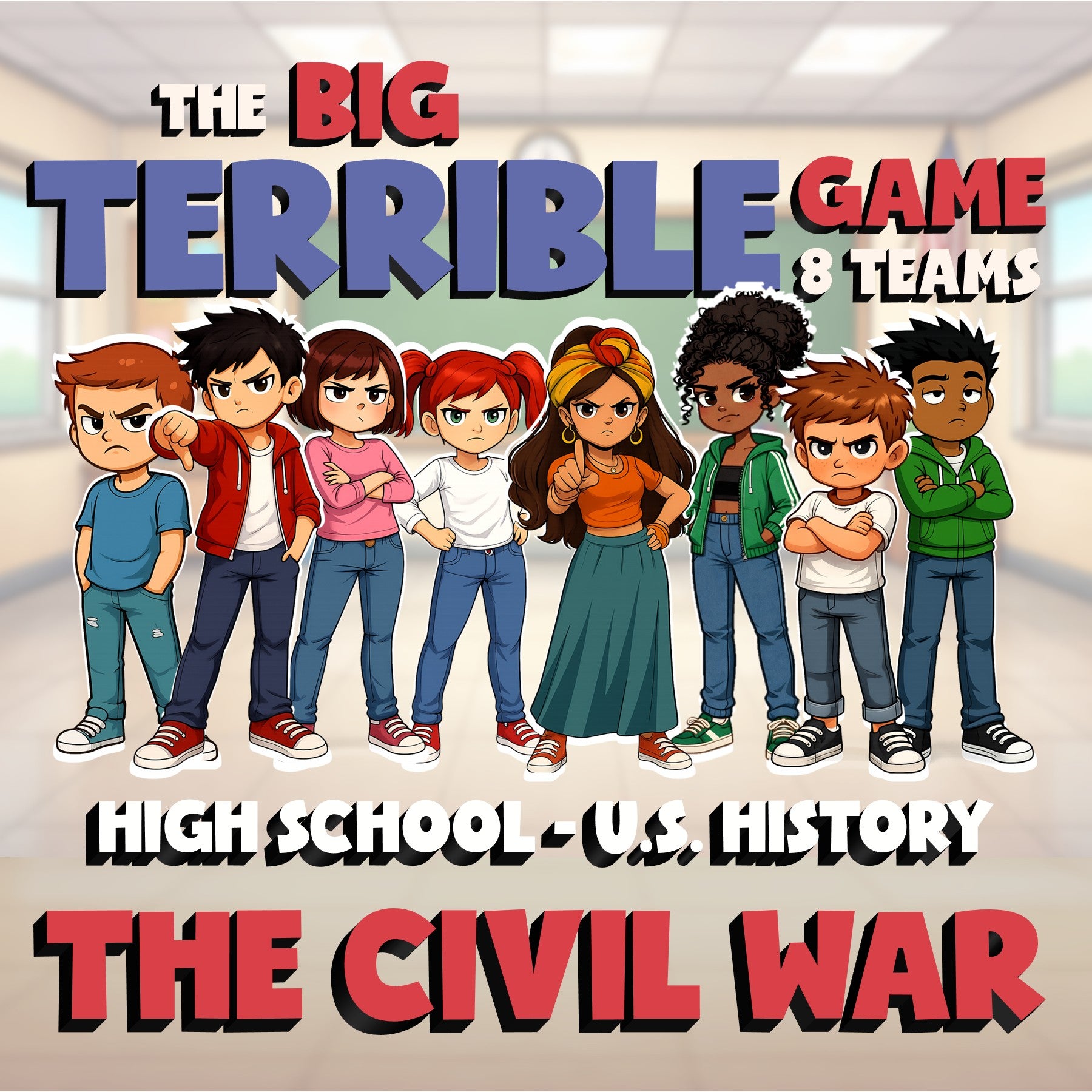 The Civil War BIG TERRIBLE GAME - No Prep U.S. History Review Activity