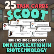 DNA Replication in Biotechnology SCOOT TASK CARDS Science Game - No Prep Biology