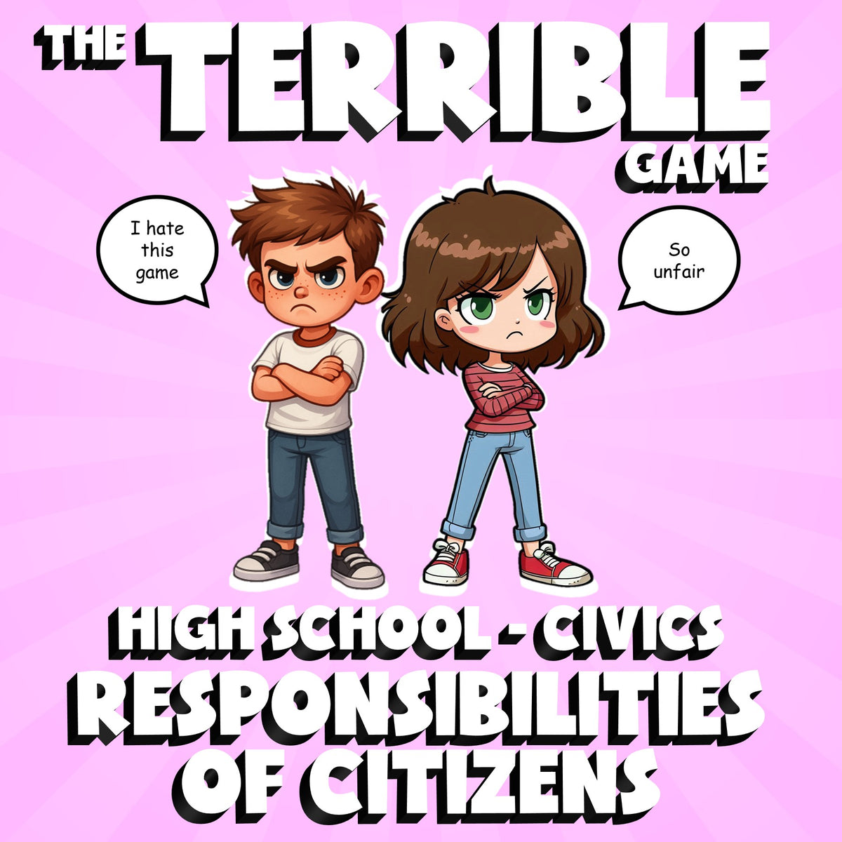 Responsibilities of Citizens THE TERRIBLE GAME - No Prep Civics Review Activity