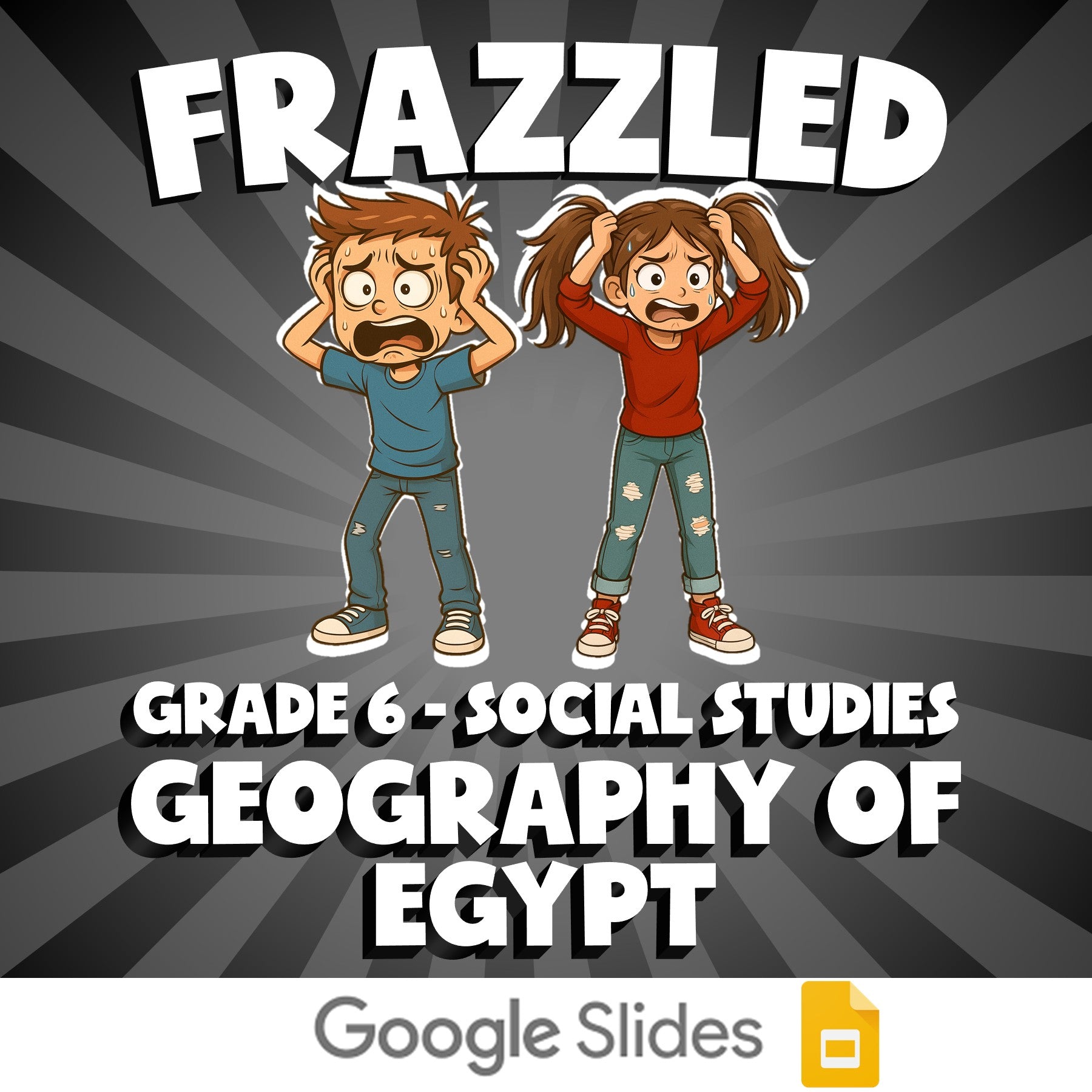 Geography of Egypt FRAZZLED Socials Game - No Prep Grade 6 Review Activity