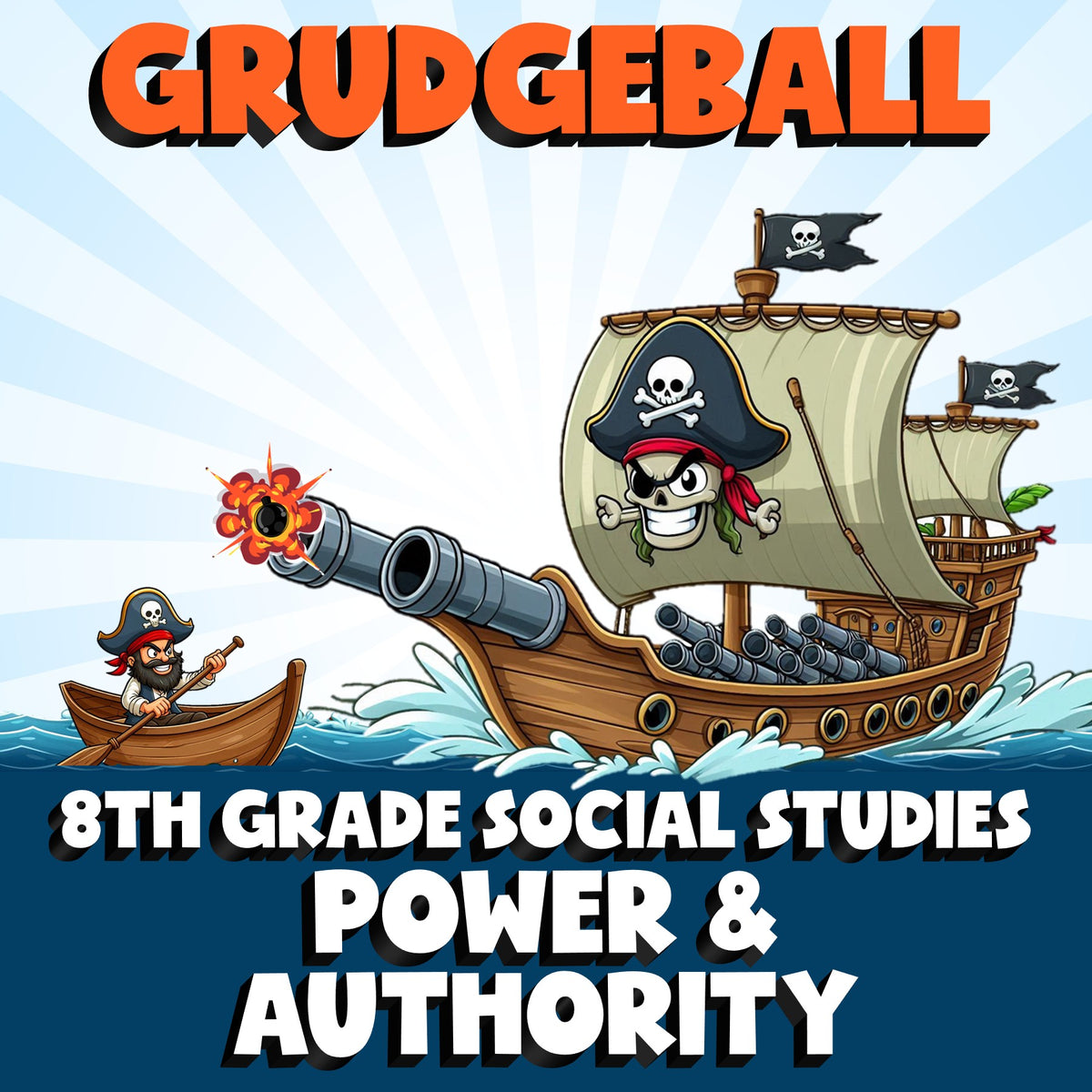 Power & Authority GRUDGEBALL Socials Game - No Prep Grade 8 Review Activity