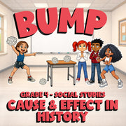 Cause & Effect in History BUMP Socials Game - No Prep Grade 4 Review Activity