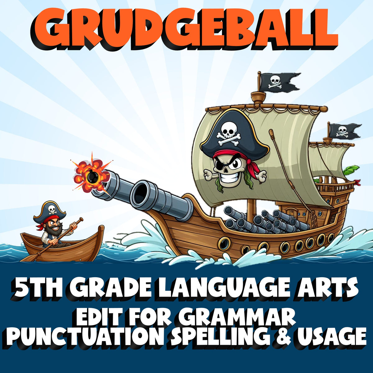 Edit for Grammar Punctuation Spelling & Usage GRUDGEBALL ELA Game - Grade 5