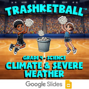 Climate & Severe Weather TRASHKETBALL Science Game - No Prep Grade 4 Review