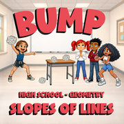 Slopes of Lines BUMP Math Game - No Prep Geometry Review Activity