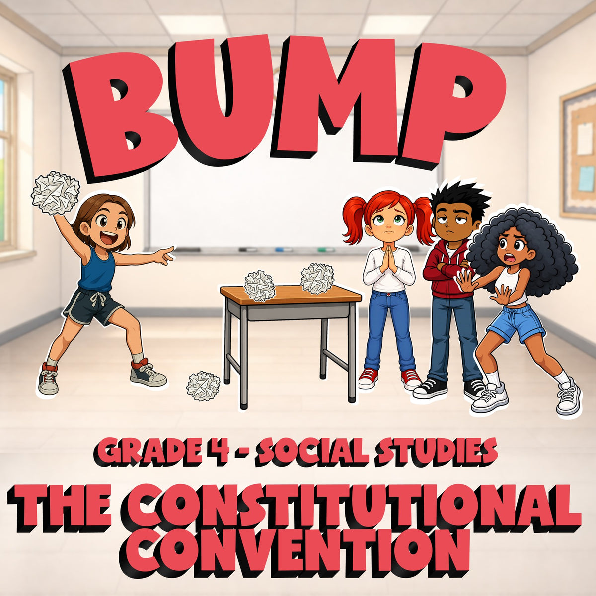 The Constitutional Convention BUMP Socials Game - No Prep Grade 4 Review