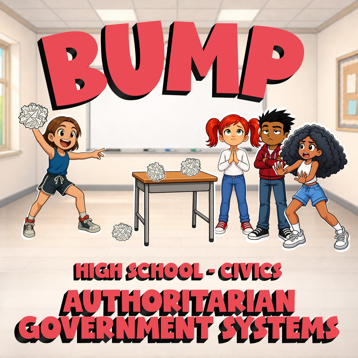Authoritarian Government Systems BUMP Civics Game - No Prep Review Activity