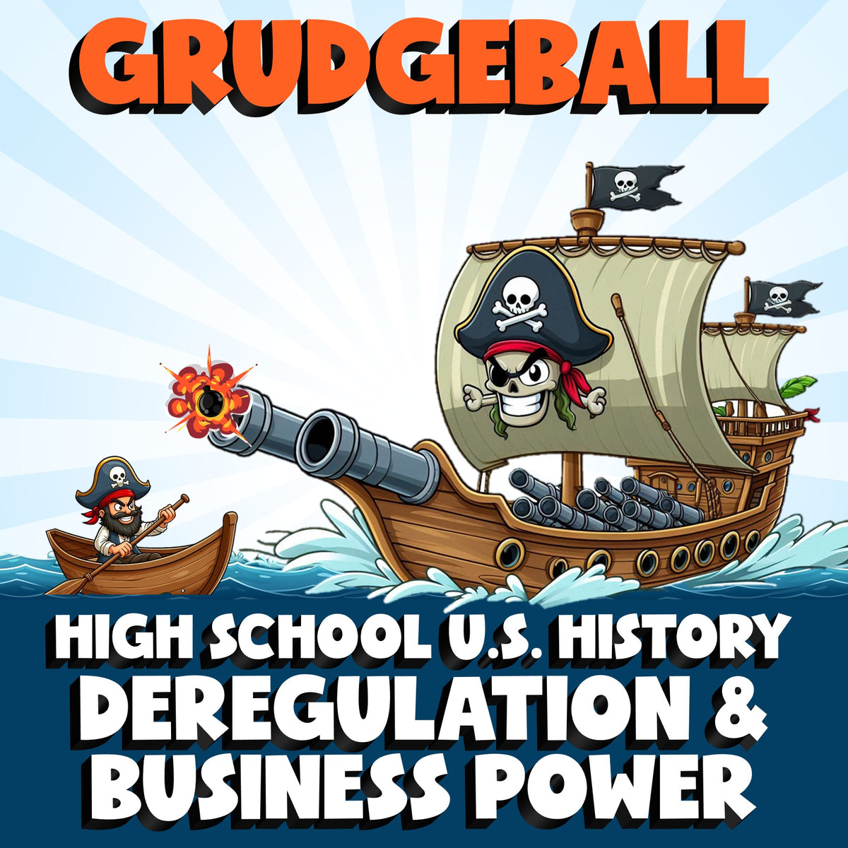 Deregulation & Business Power GRUDGEBALL U.S. History Game - No Prep Review