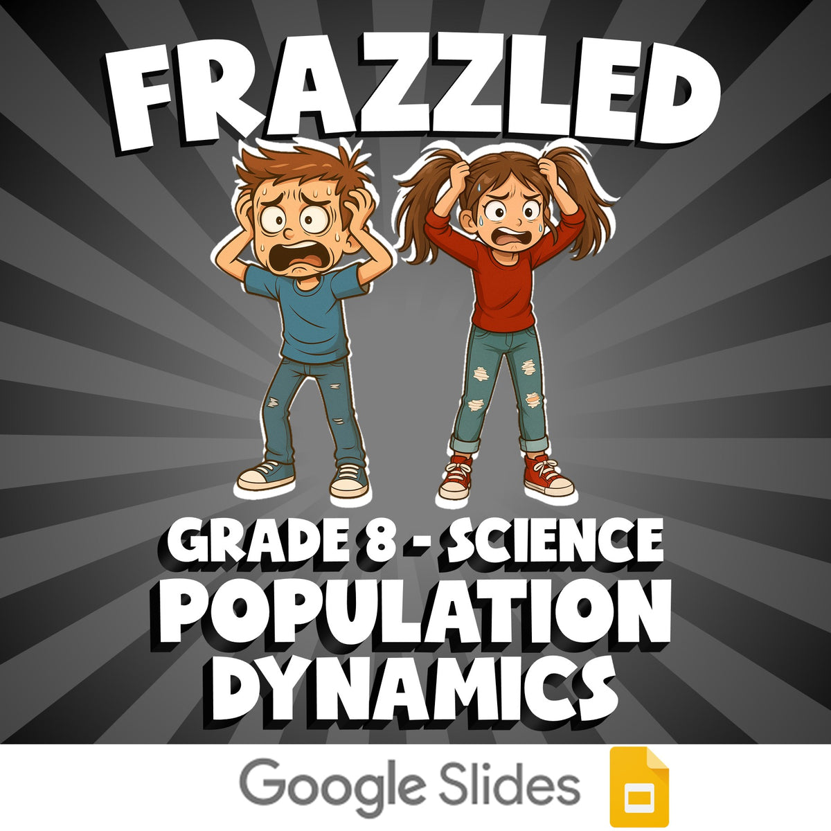 Population Dynamics FRAZZLED Science Game - No Prep Grade 8 Review Activity