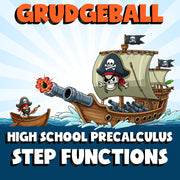 Step Functions GRUDGEBALL Math Game - No Prep PreCalculus Review Activity