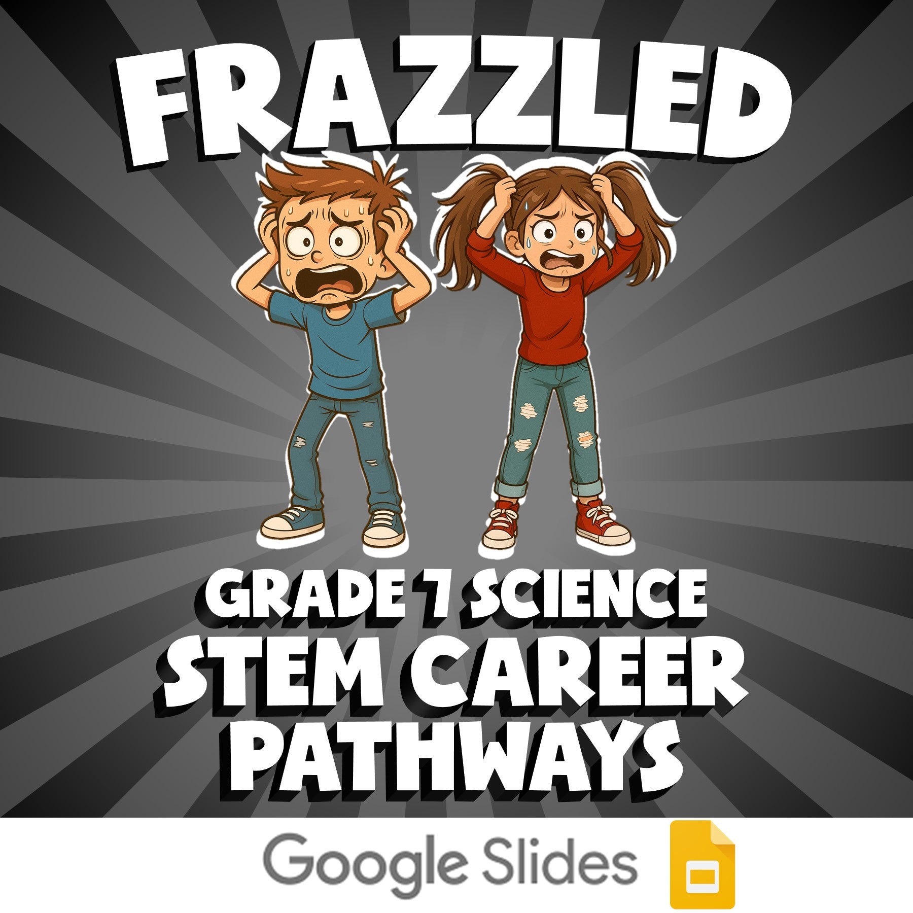 STEM Career Pathways FRAZZLED Science Game - No Prep Grade 7 Review Activity