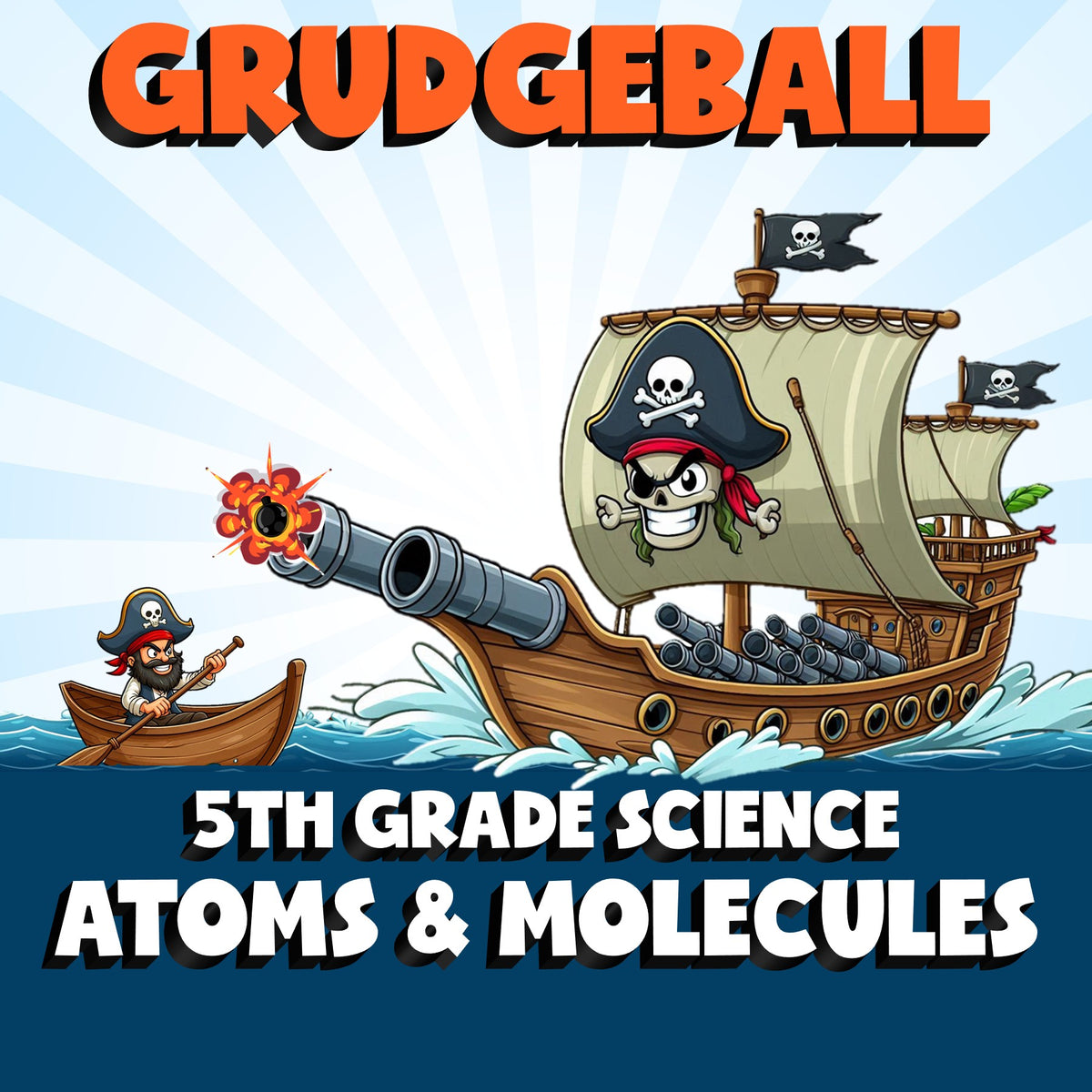 Atoms & Molecules GRUDGEBALL Science Game - No Prep Grade 5 Review Activity