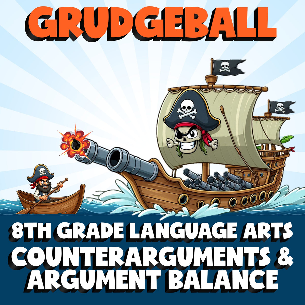 Counterarguments & Argument Balance GRUDGEBALL ELA Game - No Prep Grade 8 Review