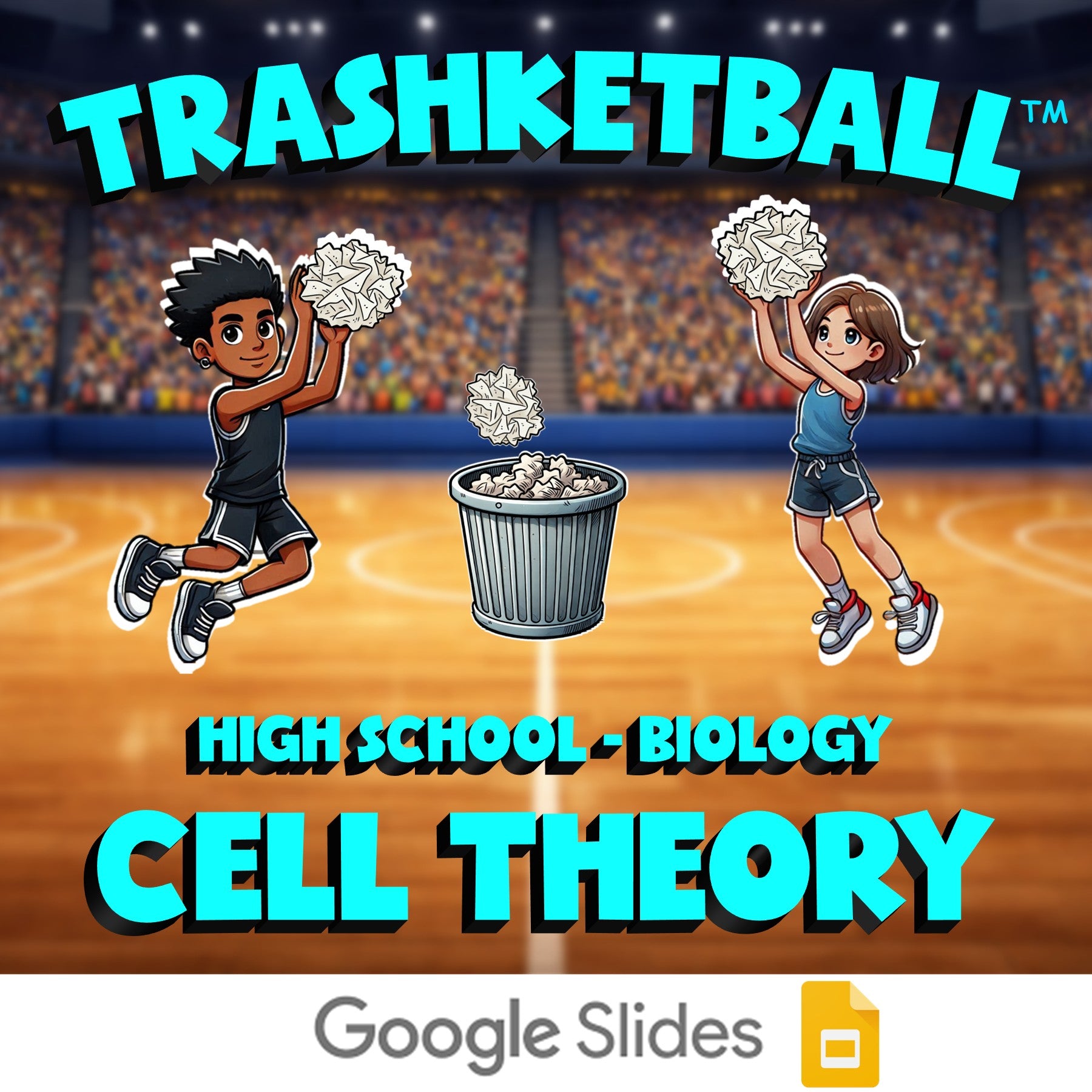 Cell Theory TRASHKETBALL Science Game - No Prep Biology Review Activity