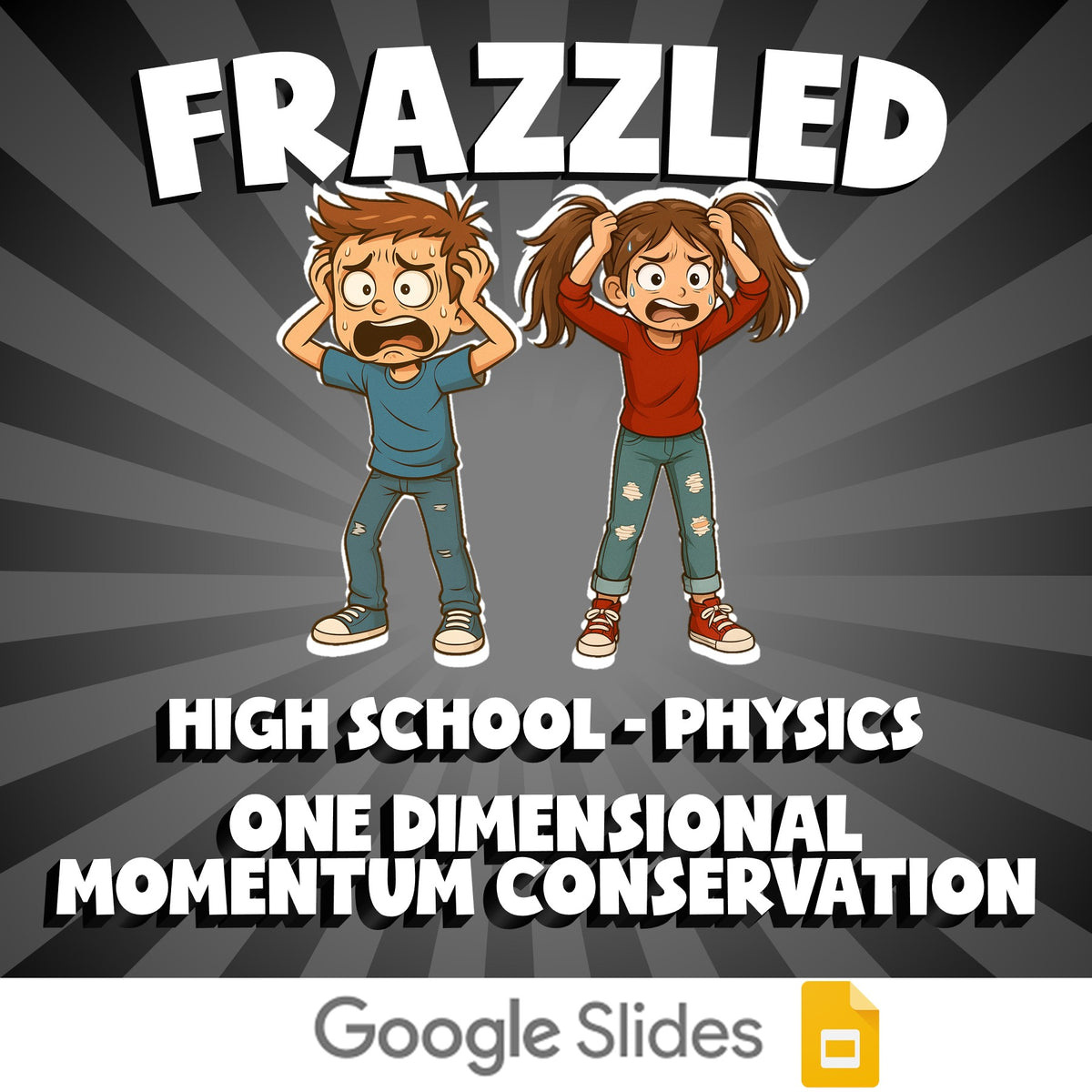 One Dimensional Momentum Conservation FRAZZLED Science Game - No Prep Physics