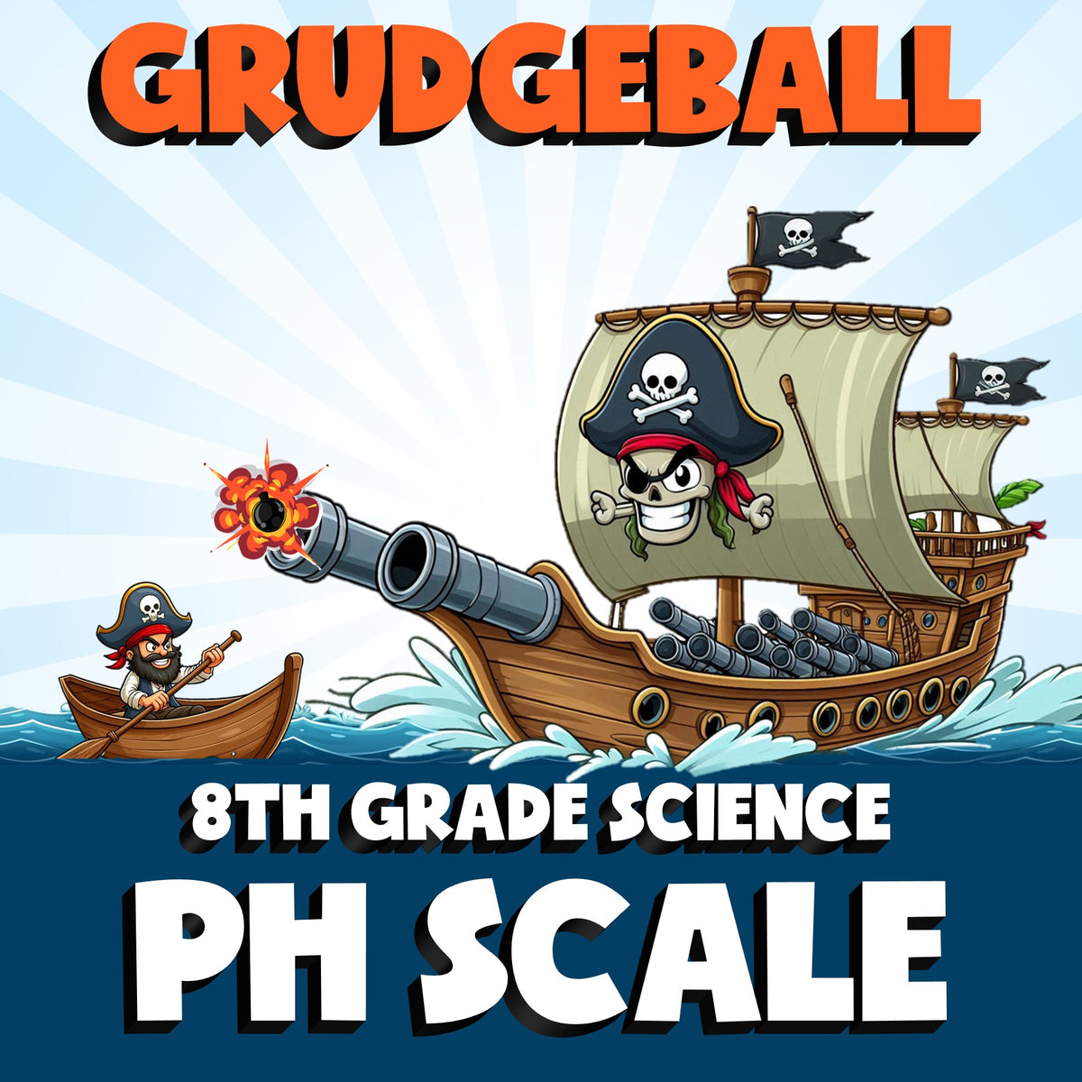 Ph Scale GRUDGEBALL Science Game - No Prep Grade 8 Review Activity