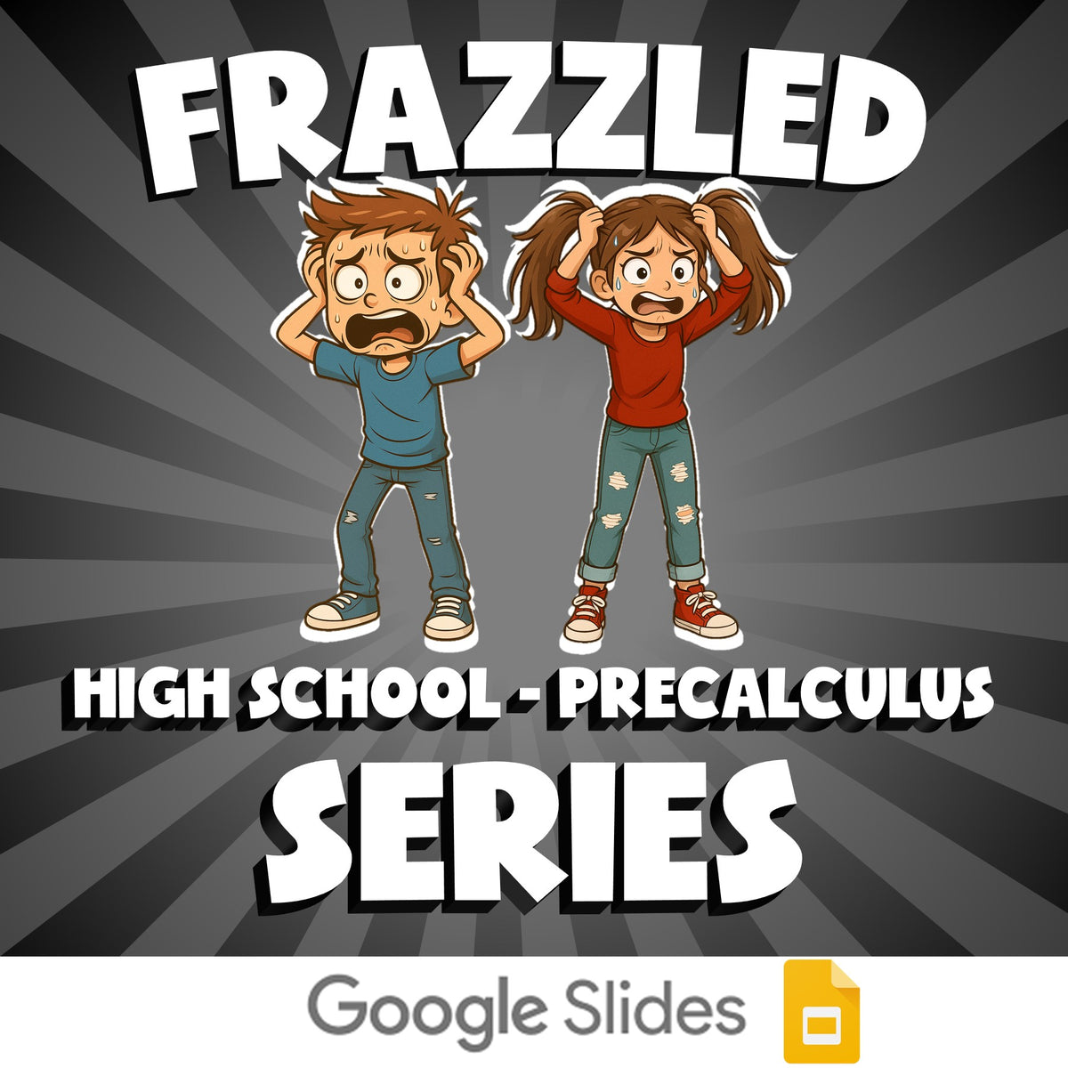 Series FRAZZLED Math Game - No Prep PreCalculus Review Activity