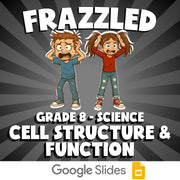 Cell Structure & Function FRAZZLED Science Game - No Prep Grade 8 Review