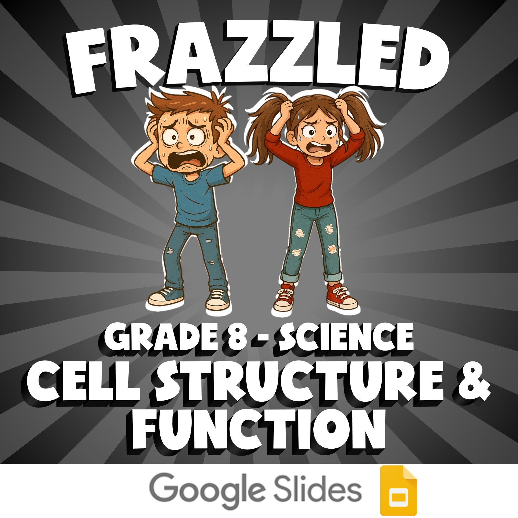Cell Structure & Function FRAZZLED Science Game - No Prep Grade 8 Review