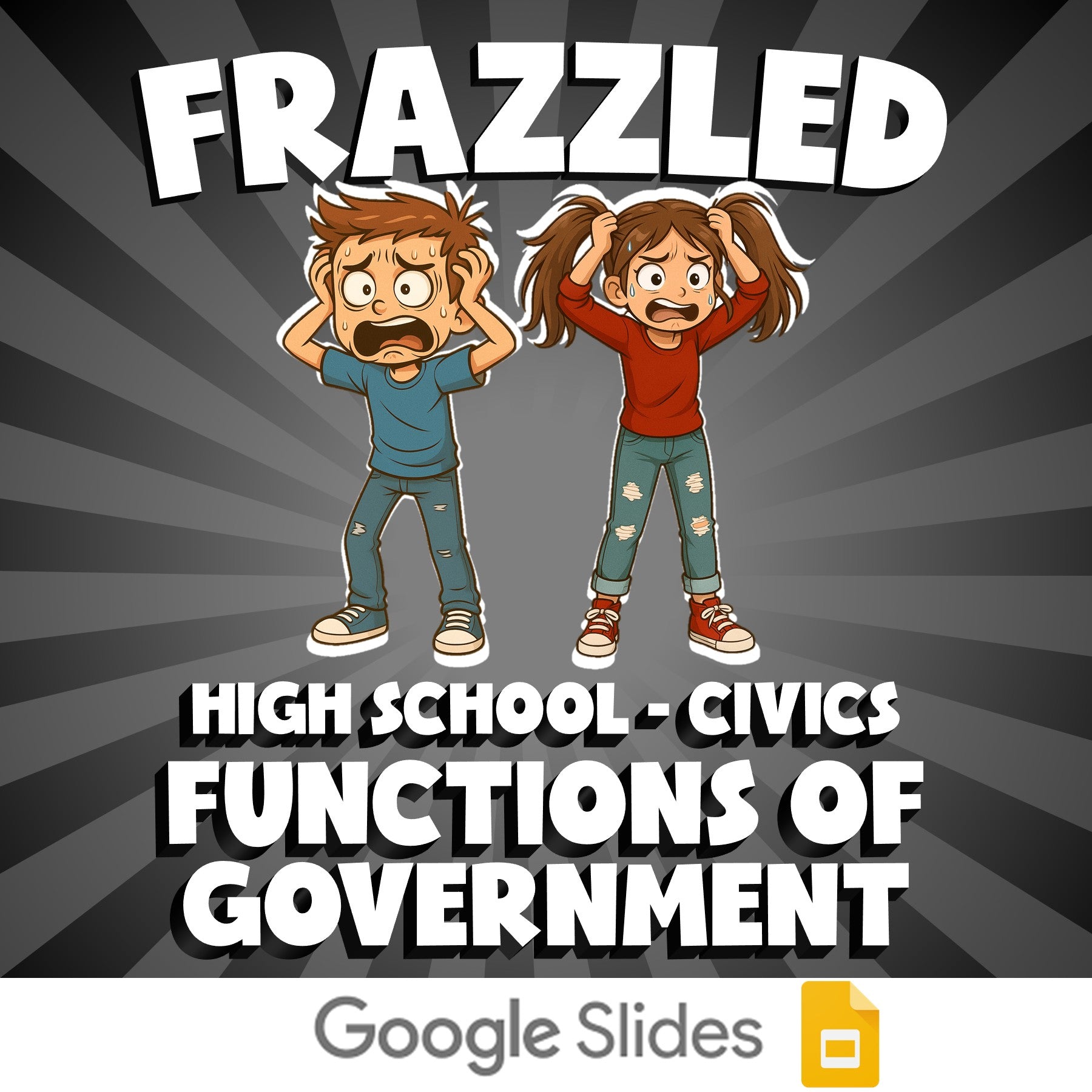 Functions of Government FRAZZLED Civics Game - No Prep Review Activity