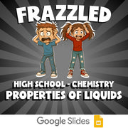 Properties of Liquids FRAZZLED Science Game - No Prep Chemistry Review Activity
