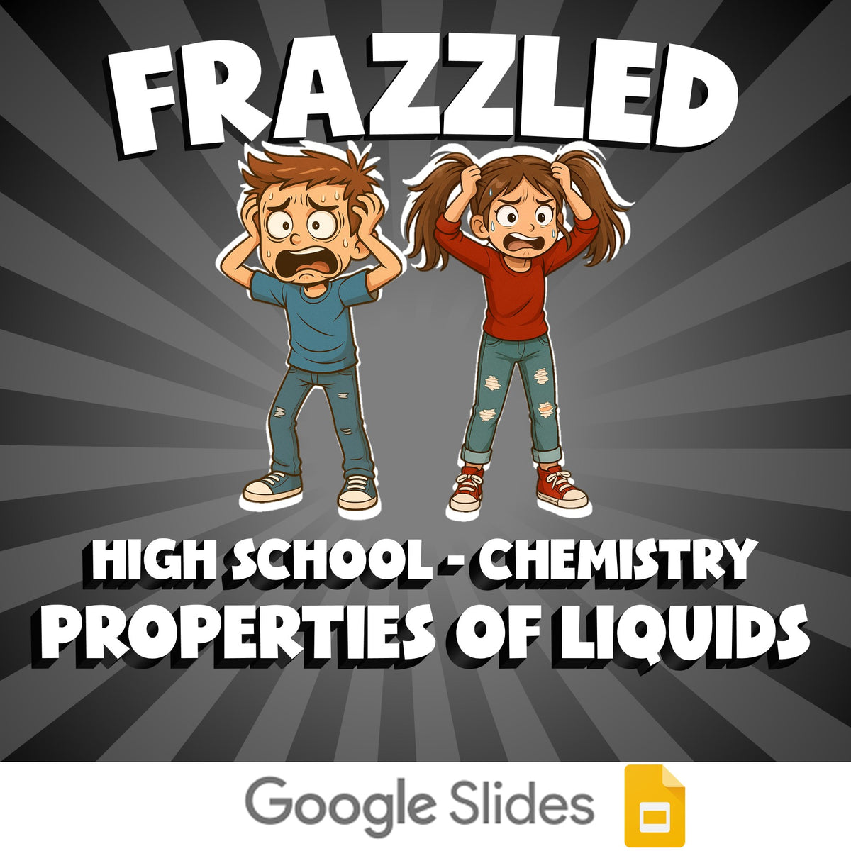 Properties of Liquids FRAZZLED Science Game - No Prep Chemistry Review Activity