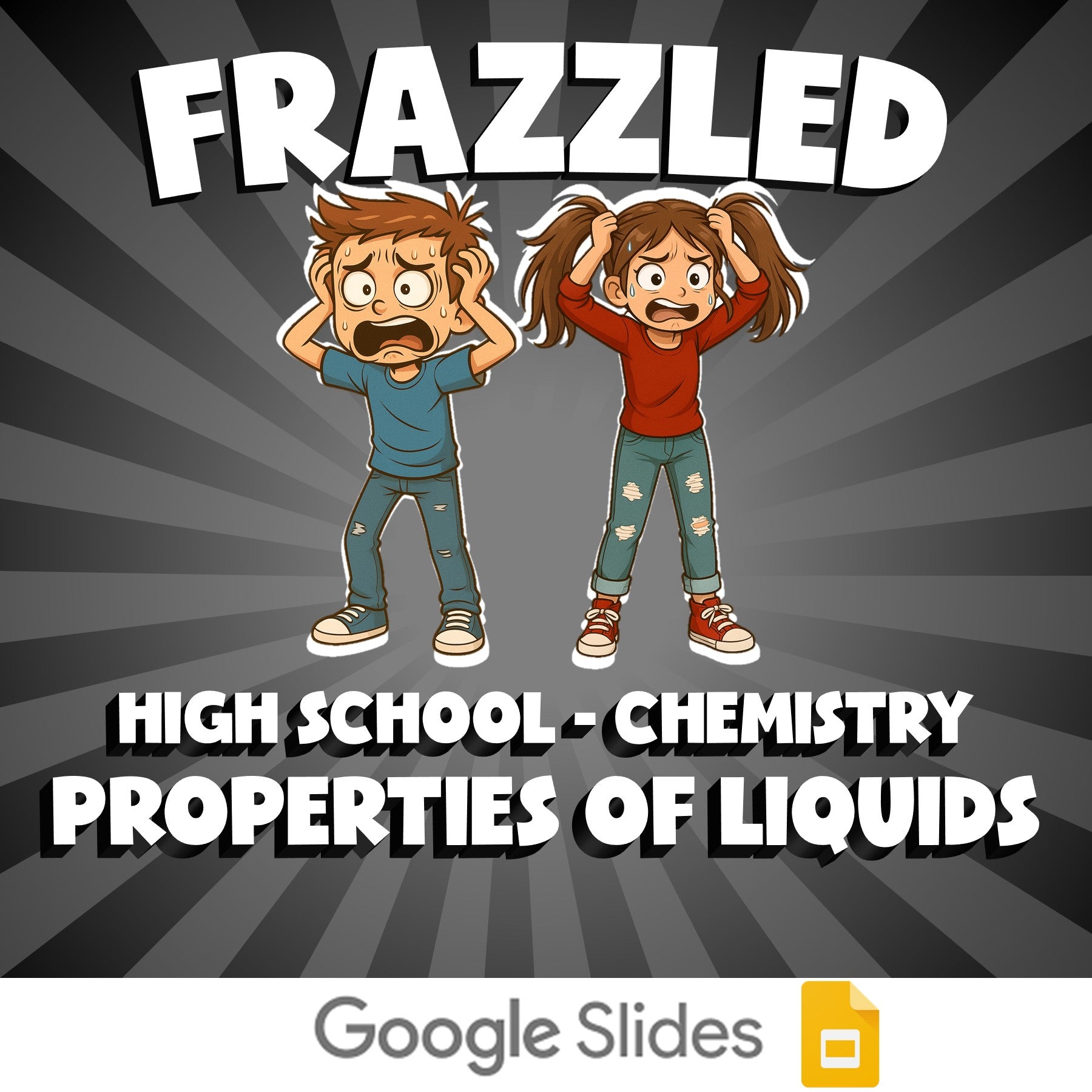 Properties of Liquids FRAZZLED Science Game - No Prep Chemistry Review Activity