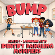 Identify Dangling Modifiers BUMP ELA Game - No Prep Grade 9 Review Activity