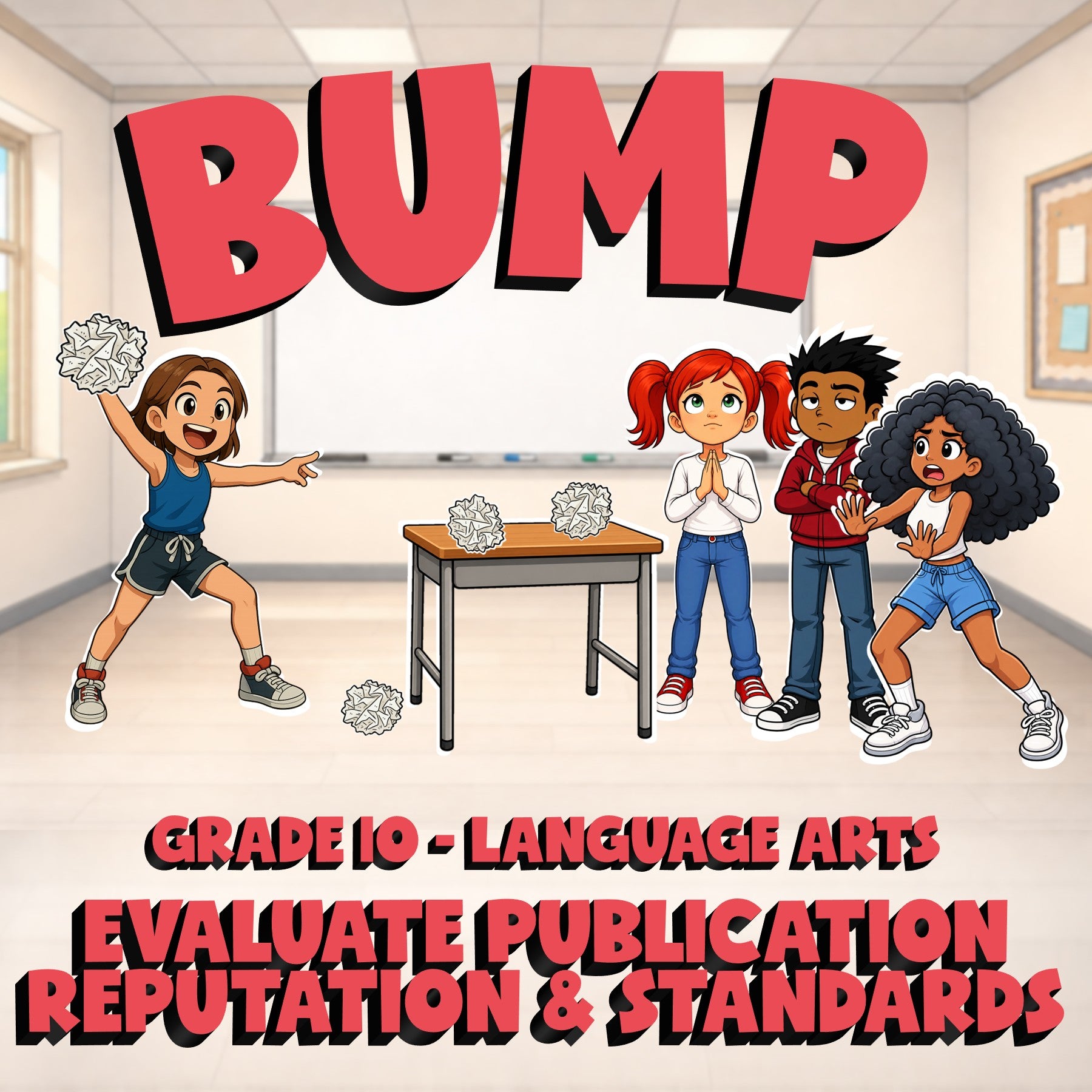 Evaluate Publication Reputation & Standards BUMP ELA Game - No Prep Grade 10