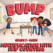 Multiplication with Skip Counting BUMP Math Game - No Prep Grade 3 Review