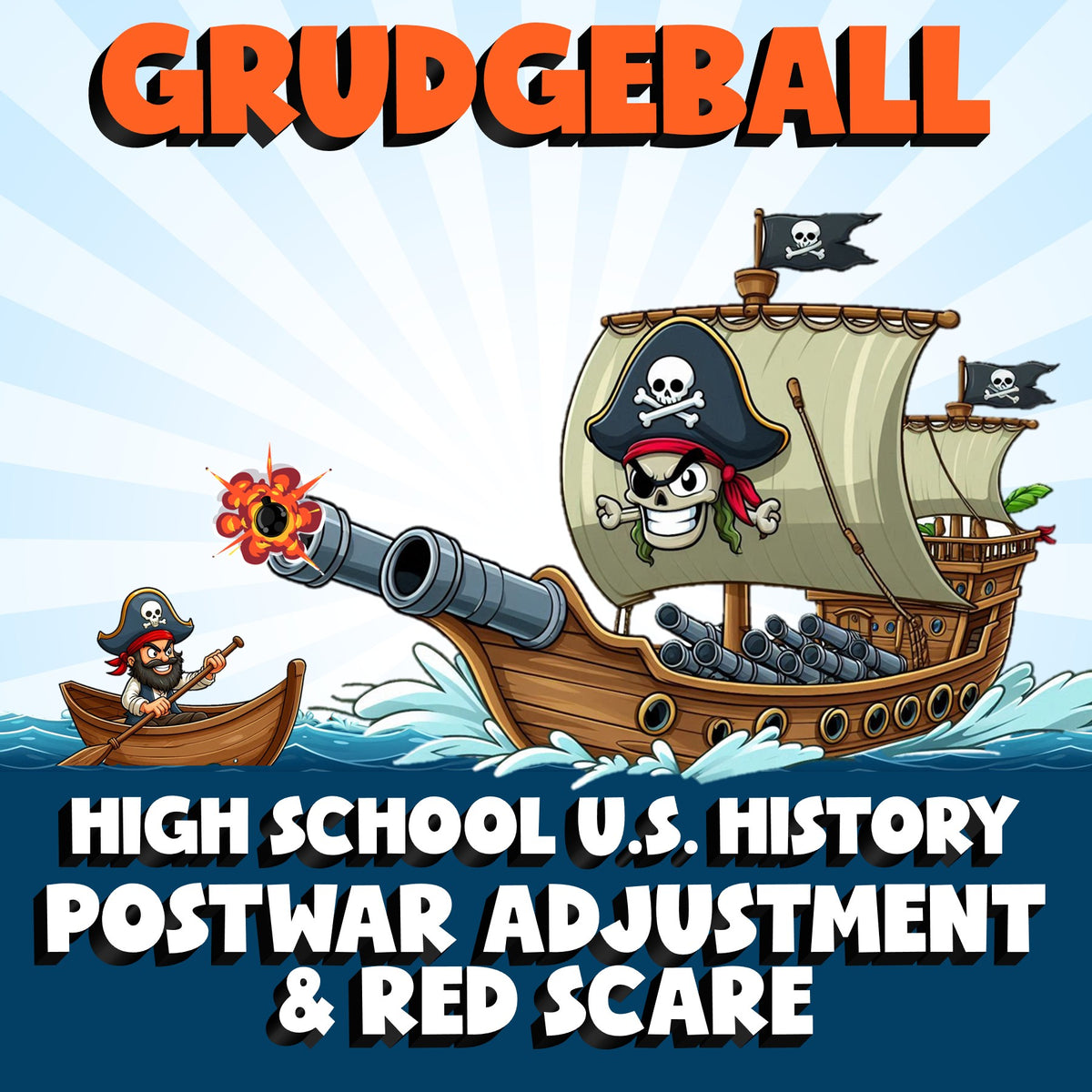 Postwar Adjustment & Red Scare GRUDGEBALL U.S. History Game - No Prep Review