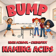 Naming Acids BUMP Science Game - No Prep Chemistry Review Activity