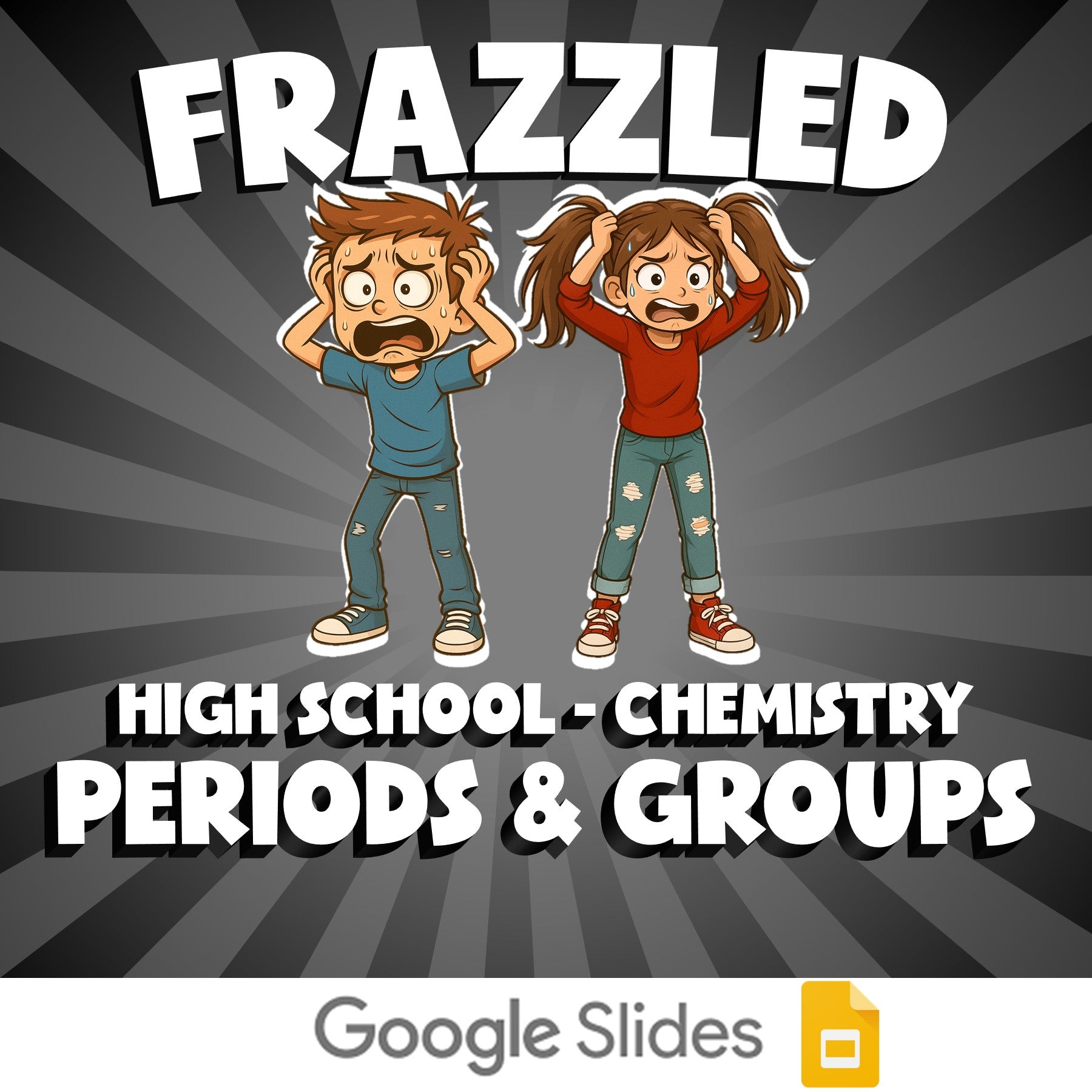 Periods & Groups FRAZZLED Science Game - No Prep Chemistry Review Activity