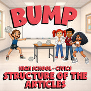 Structure of the Articles BUMP Civics Game - No Prep Review Activity