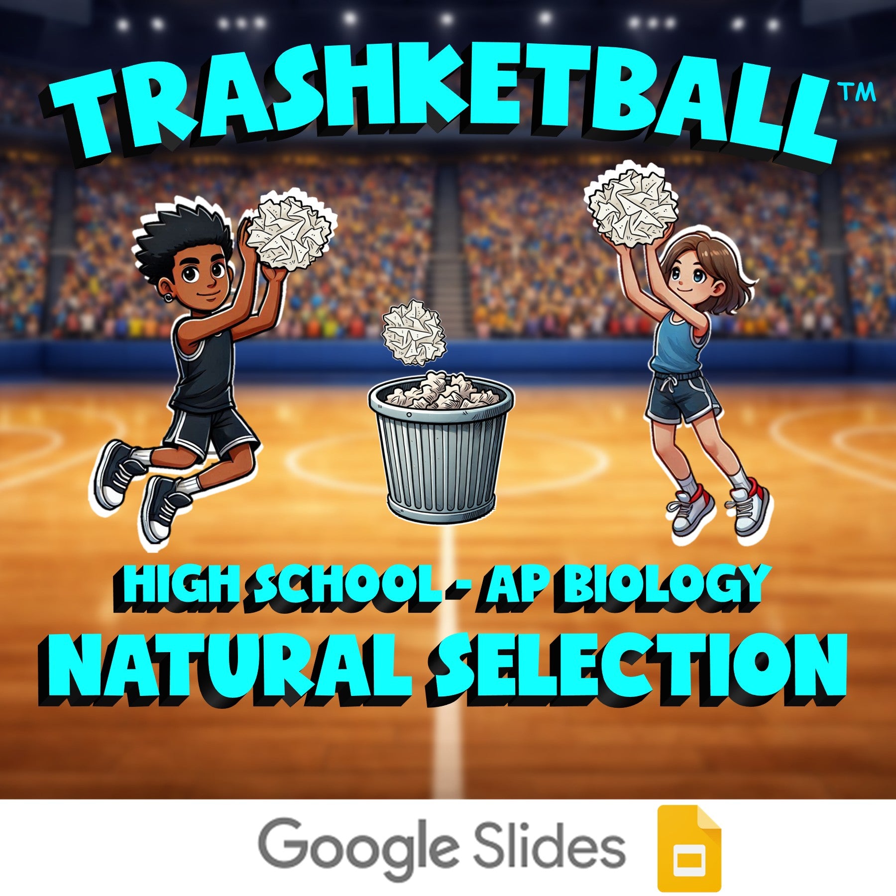 Natural Selection TRASHKETBALL Science Game - No Prep AP Biology Review Activity