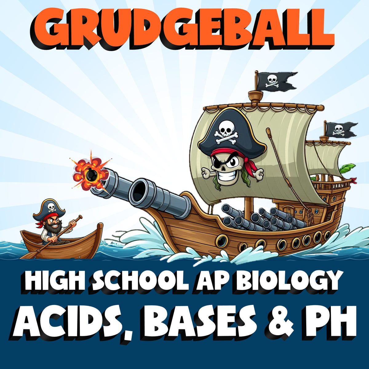 Acids, Bases & pH GRUDGEBALL Science Game - No Prep AP Biology Review Activity