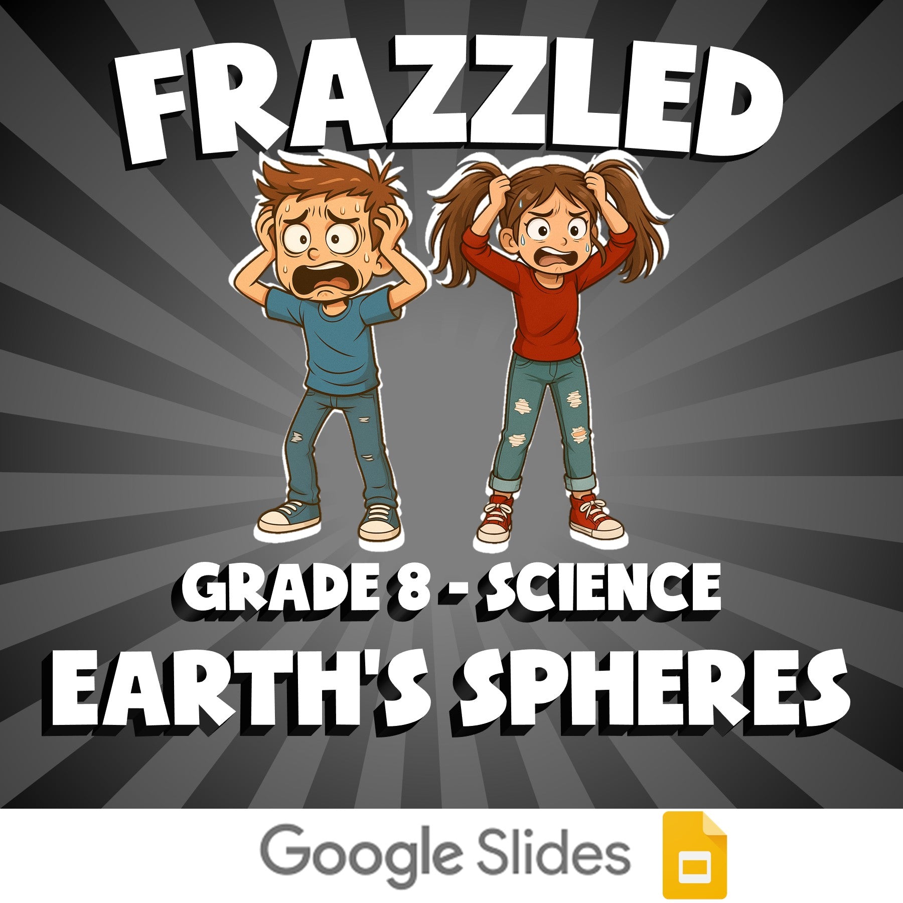 Earth's Spheres FRAZZLED Science Game - No Prep Grade 8 Review Activity