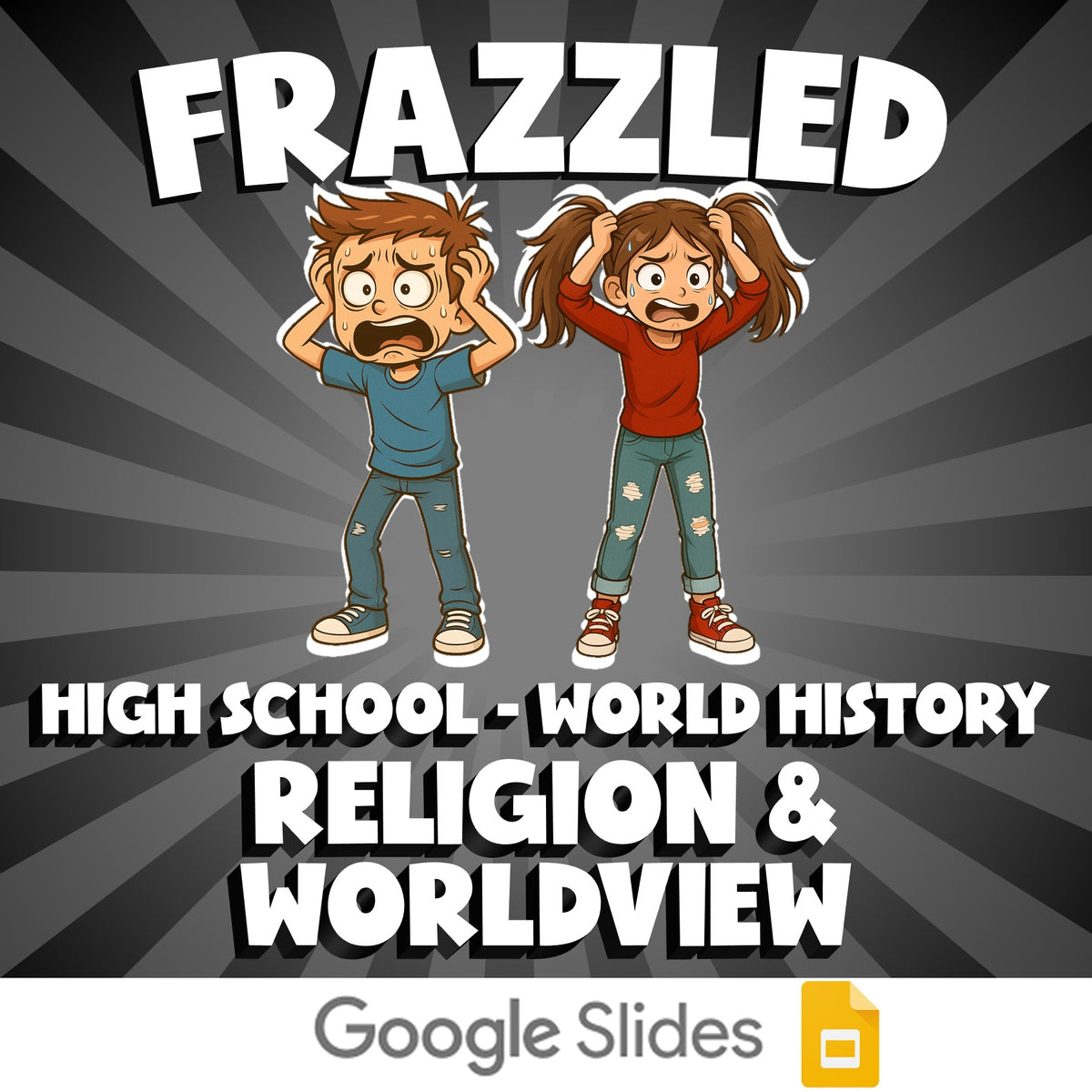 Religion & Worldview FRAZZLED Game - No Prep World History Review Activity