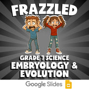 Embryology & Evolution FRAZZLED Science Game - No Prep Grade 7 Review Activity