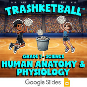 Human Anatomy & Physiology TRASHKETBALL Science Game - No Prep Grade 7 Review