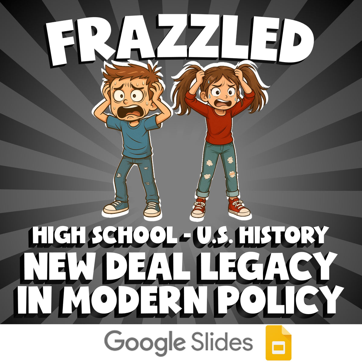 New Deal Legacy in Modern Policy FRAZZLED U.S. History Game - No Prep Review